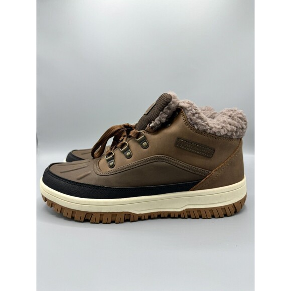 WEATHERPROOF VINTAGEMen's Larry Fleece-Lined Boots, Brown, Size 9 - Picture 7 of 9